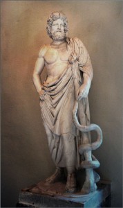 Estátua clássica de Asclépio (Teatro de Epidauro)