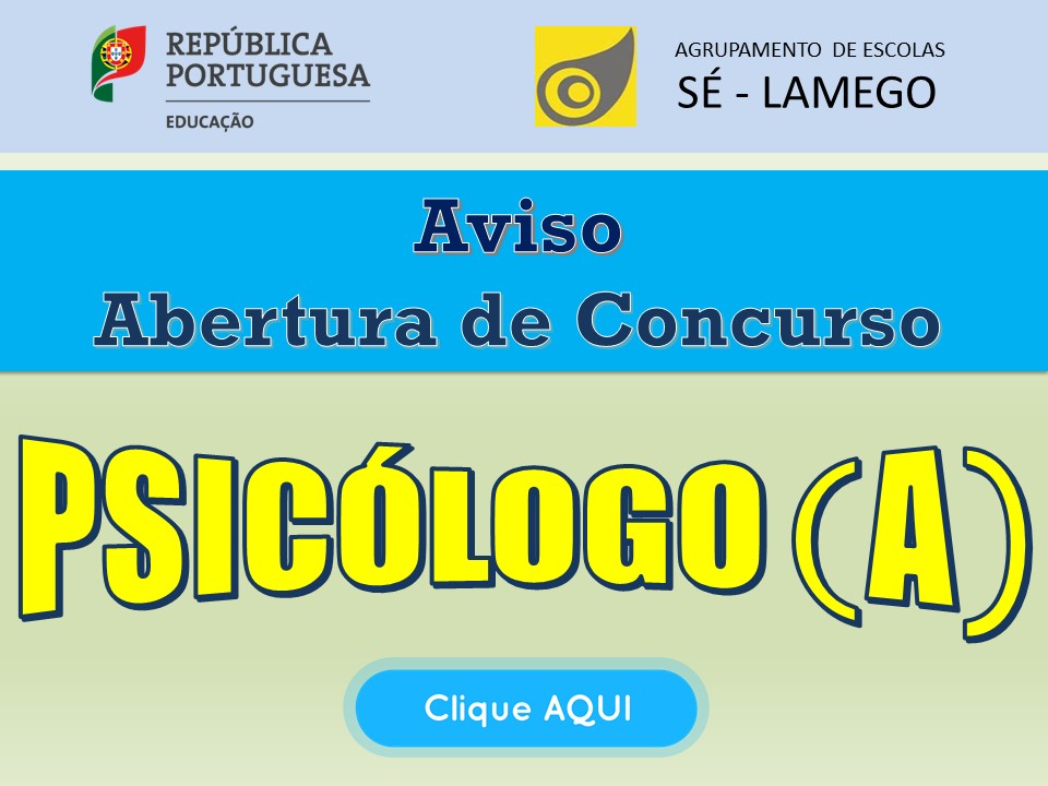 Aviso Abertura Concurso Psicologo