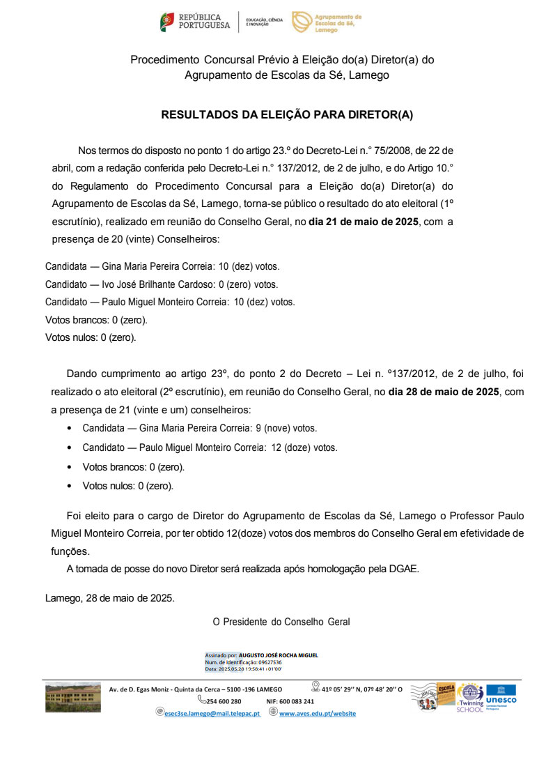 Comunicação-Resultado-da-Eleição-Diretor-Agrupamento-Escolas-da-Sé-Lamego 28maio25 signed