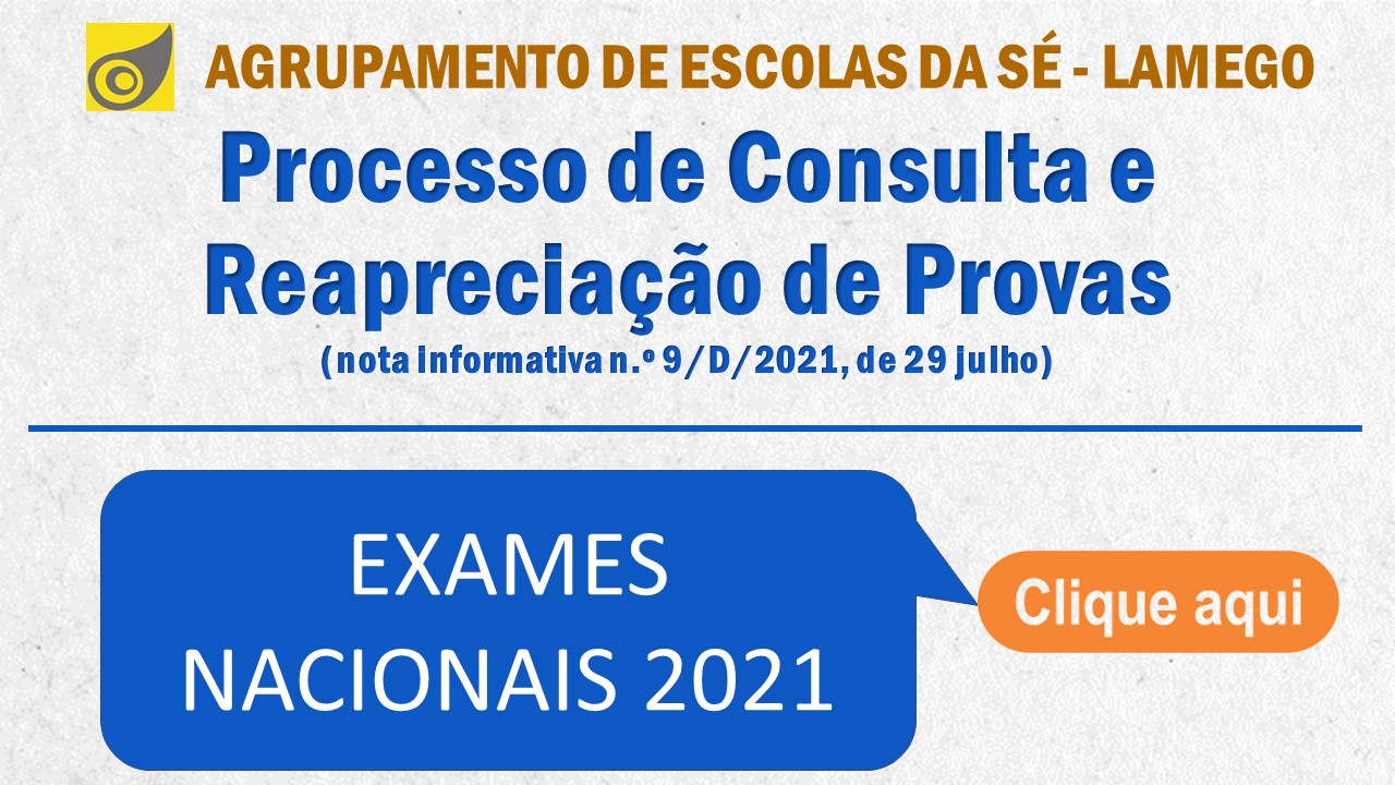 Consulta e Repareciação Provas 2021