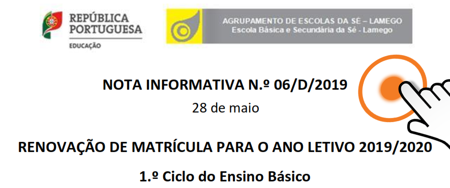 renovacao matricula 1 ciclo