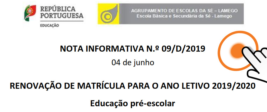 renovacao matricula 1 pre escolar